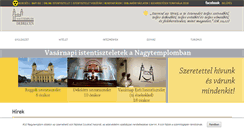 Desktop Screenshot of nagytemplom.hu
