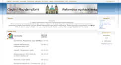 Desktop Screenshot of cegled.nagytemplom.hu