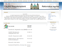 Tablet Screenshot of cegled.nagytemplom.hu